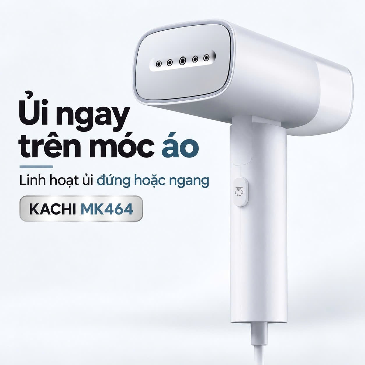 Bàn ủi hơi nước cầm tay Kachi MK464 1400W – Ủi đứng/ngang