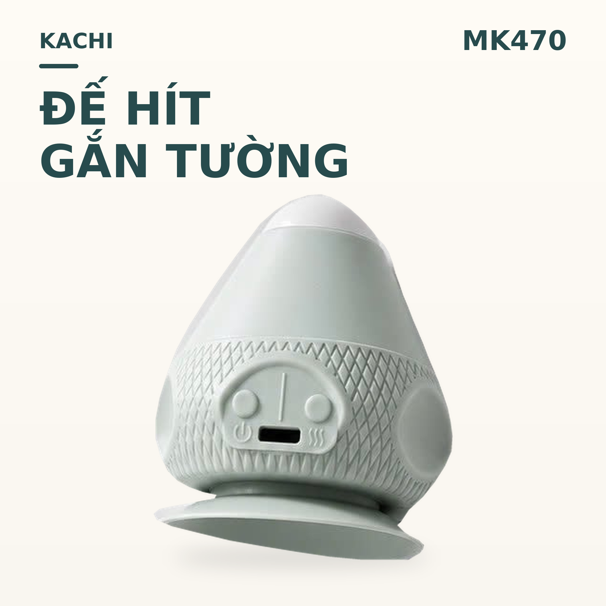 Hình sản phẩm Máy massage hít tường Kachi MK470 – 2 mức rung, 2 mức nhiệt