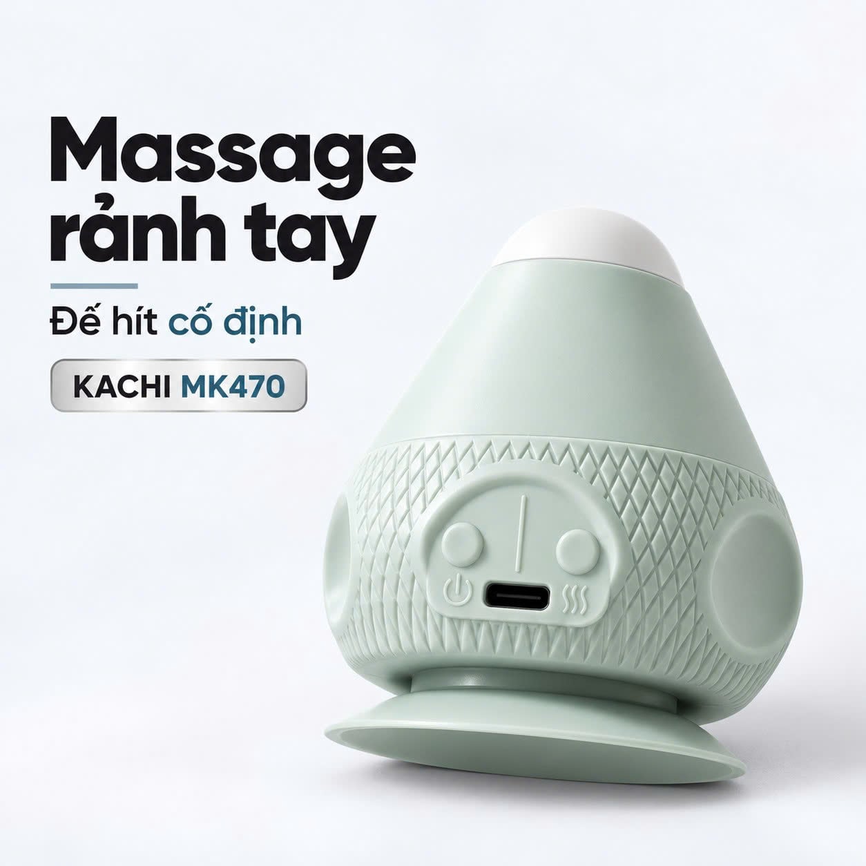 Máy massage hít tường Kachi MK470 – 2 mức rung, 2 mức nhiệt