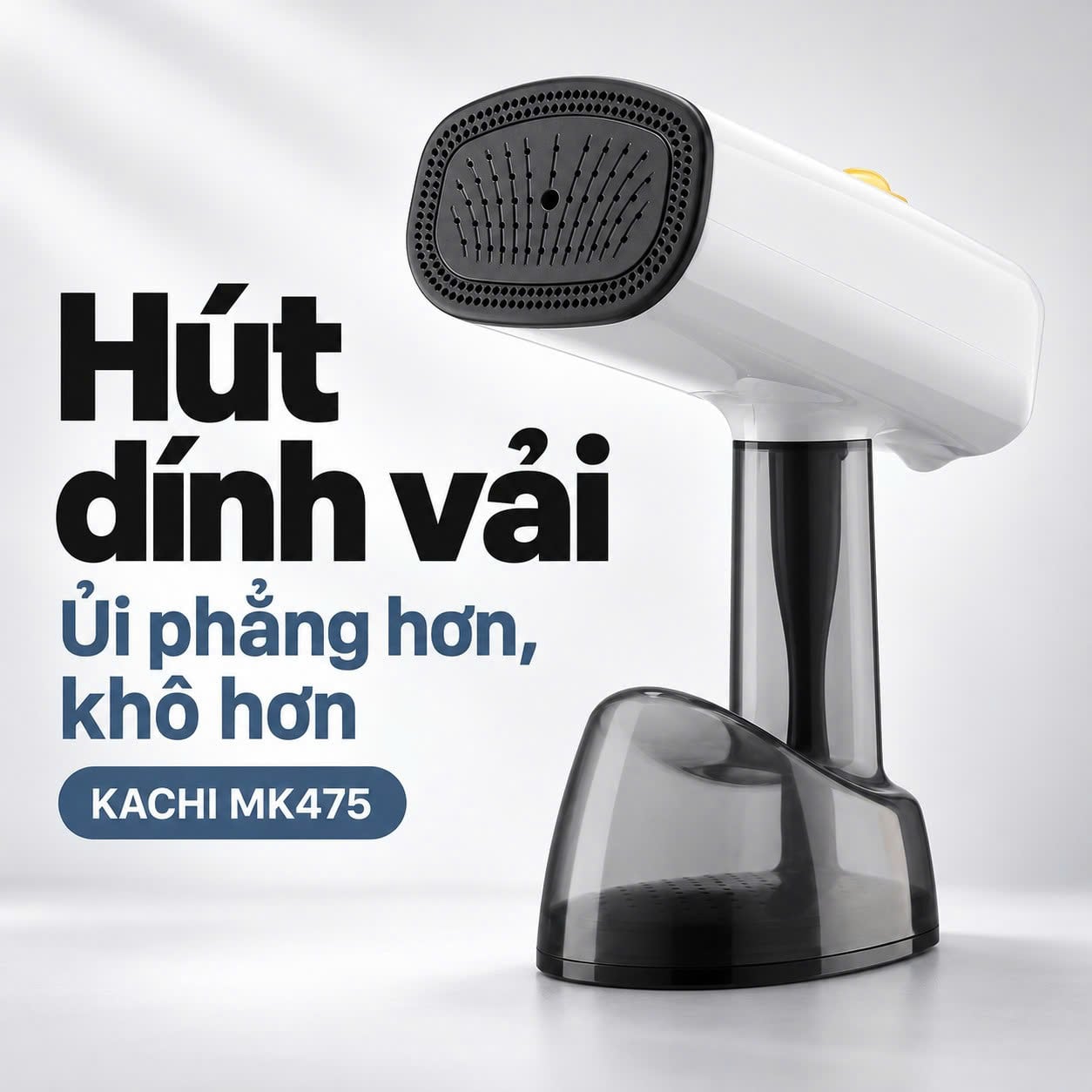 Bàn ủi hơi nước Kachi MK475 – Hút giữ vải, ủi khô & hơi
