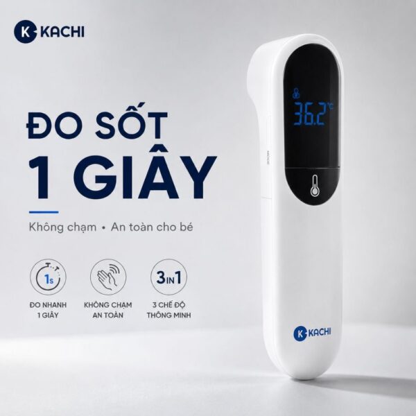 Máy Đo Nhiệt Kế Kachi JXB-315 MK | Đo nhiệt độ cơ thể, nhiệt độ phòng, nhiệt độ bề mặt đồ vật