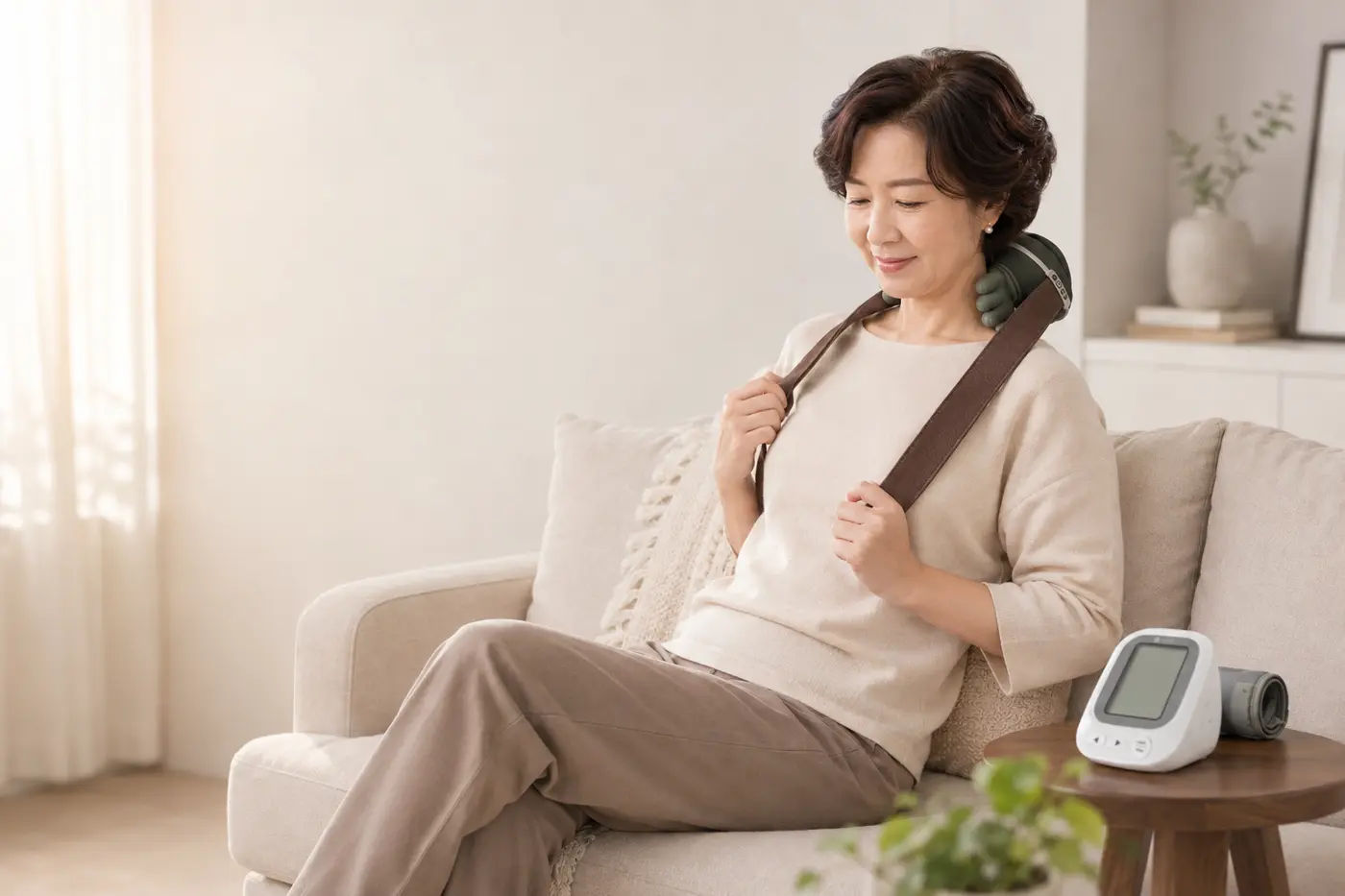 Chăm sóc cổ vai gáy và theo dõi sức khỏe với Kachi tại nhà