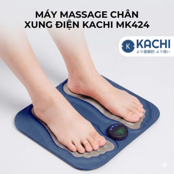 Thảm Massage Chân Xung Điện Kachi MK424 Pin Sạc - thư giãn vùng cơ, tạo cảm giác thư giãn