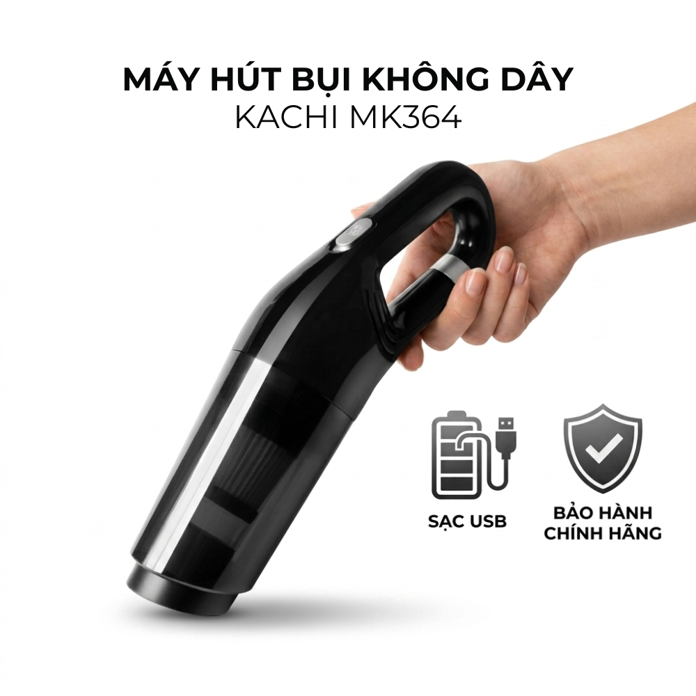 Máy Hút Bụi Không Dây Kachi Mk364 pin 3600mAh