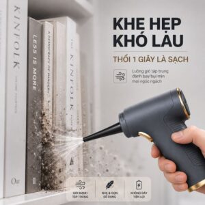 Máy Thổi Bụi vệ sinh Không Dây Kachi MK367 kèm phụ kiện hút bụi