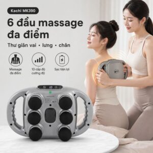 Máy Massage 6 Đầu Rung Kachi MK390 Chạy Pin - Giải Pháp Thư Giãn Tối Ưu Cho Cơ Thể