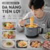 Hình ảnh chi tiết: Nồi Lẩu Điện Mini 1.5L Mishio MK392 600W lòng nồi inox 304 không gỉ sét