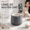 Hình ảnh chi tiết: Nồi Cơm Điện Áp Suất Lòng Sứ Dưỡng Sinh Mishio MK396 dung tích 0.8L cho 1-2 người – Bí Quyết Cho Cơm Gạo Lứt