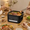 Hình ảnh chi tiết: Nồi chiên không dầu kiêm bàn nướng Mishio MK407 9L