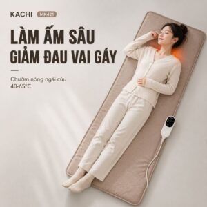 Thảm Chườm Nóng Ngải Cứu Đông Y Kachi MK421 - thư giãn Lưng, Vai Gáy Nhanh Chóng Tại Nhà