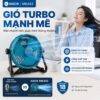 Hình ảnh chi tiết: Quạt Để Bàn Tích Điện Kachi MK443 – Gió Turbo Mạnh Mẽ, Xoay 360 Độ, Thiết Kế Di Động Đa Năng