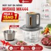 Hình ảnh chi tiết: Máy Xay Thực Phẩm Đa Năng Mishio MK444 (2.0L) – Cối Thủy Tinh tặng cối Inox 304 Phân Loại Thực Phẩm Sống Chín