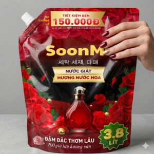 Nước giặt hương nước hoa Soonmi túi lớn 4KG - Dung tích 3.8L MK