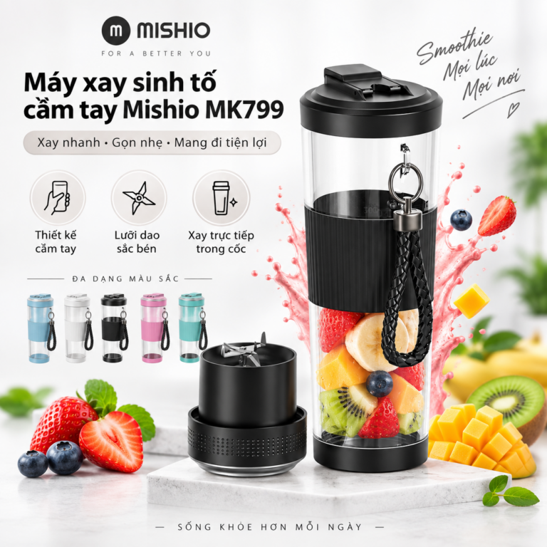 Máy xay sinh tố cầm tay Mishio MK799