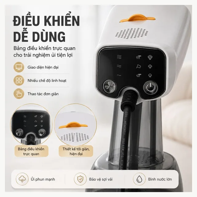 Bàn ủi hơi nước Kachi MK475