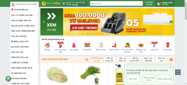 Mua 100.000đ cơ hội trúng ghế massage Airbike Sport từ Unilever tại Bách Hóa Xanh - ảnh từ kachivietnam.com