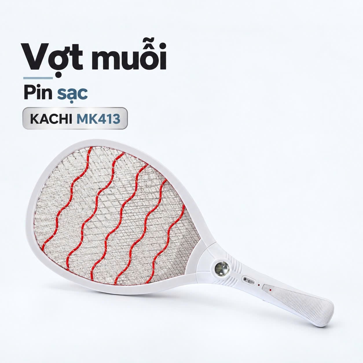 Vợt muỗi Kachi MK413 dùng pin sạc